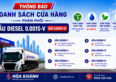 Danh sách cửa hàng phân phối sản phẩm Dầu Diesel 0.001S-V (DO 0,001S-V)