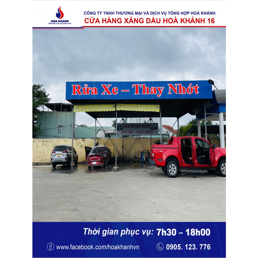 Dịch vụ rửa xe - thay nhớt  Hòa Khánh 16